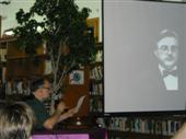 Lliurament del Mrit de les Lletres Ebrenques a Jess M. Tibau, amb lectura en directe de l'autor