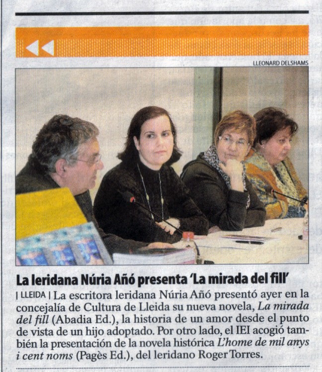 presentación del libro 'La mirada del fill' en el IMAC de Lleida