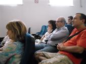 Públic assistent a la presentació del llibre Núvols baixos de l'escriptora lleidatana Núria Añó