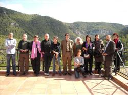 escriptors al Priorat i socis del CQS amb Oriol Izquierdo, director de la Institució de les Lletres Catalanes