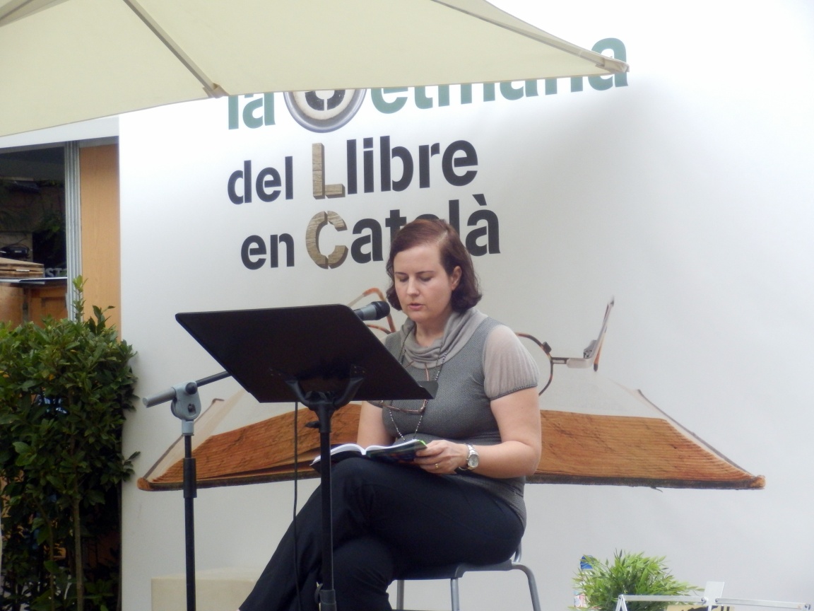 L'escriptora Núria Añó a la Setmana del Llibre en Català 2015, Barcelona