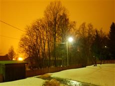 reddish nights in Finland